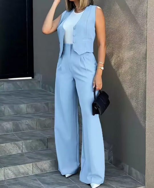 Damen Elegantes und modernes Zweiteiler Ensemble Heidi-Mode