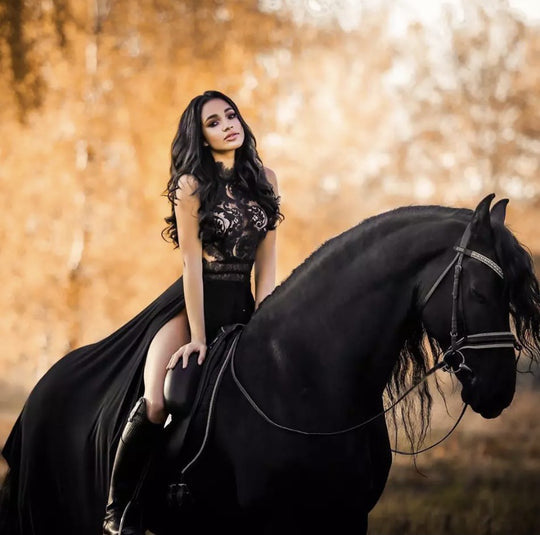 Damen Elegantes Hochgeschlossenes Abendkleid Heidi-Mode