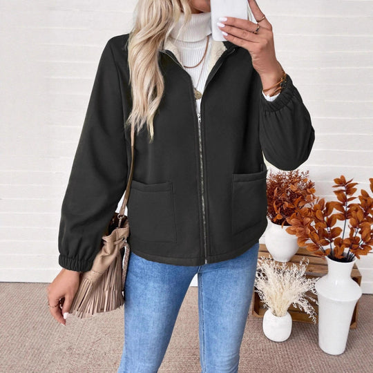 Damen Casual Steppjacke mit hohem Kragen von Heidi-Mode