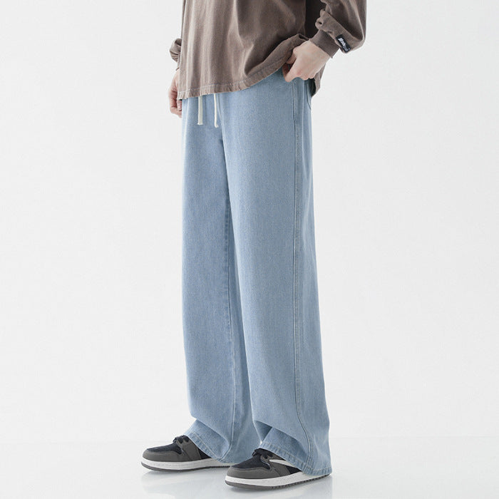 Herren weite Denim-Hose im modernen Vintage-Stil Heidi-Mode