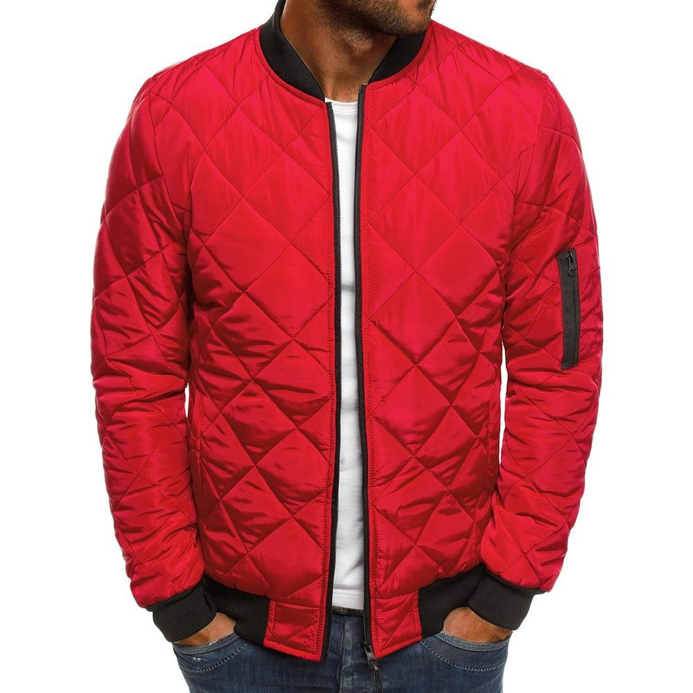 Herren Steppjacke mit praktischen Taschen und elastischen Bündchen Heidi-Mode