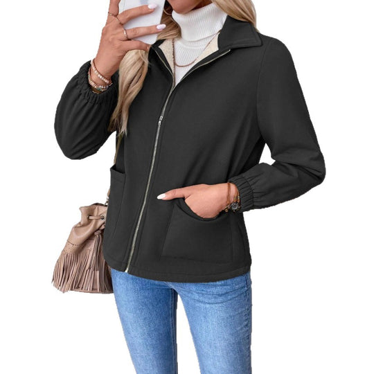 Damen Casual Steppjacke mit hohem Kragen von Heidi-Mode