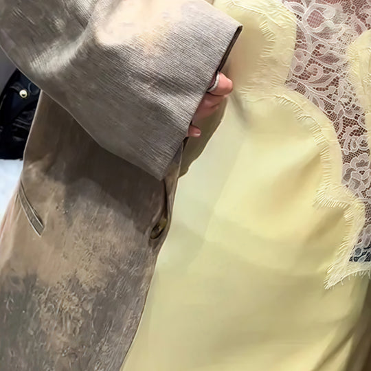 Damen Modischer Oversized-Blazer mit strukturiertem Design Heidi-Mode