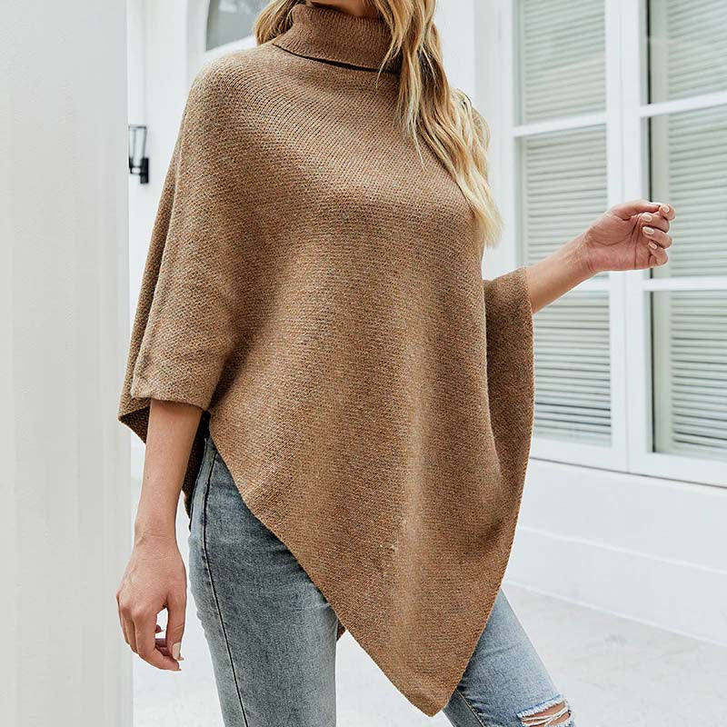 Heidi-Mode | Poncho mit Knopfdetails Akryl Elegant und Warm