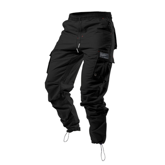 Herren Cargo-Hose mit elastischem Bund und praktischen Taschen Heidi-Mode