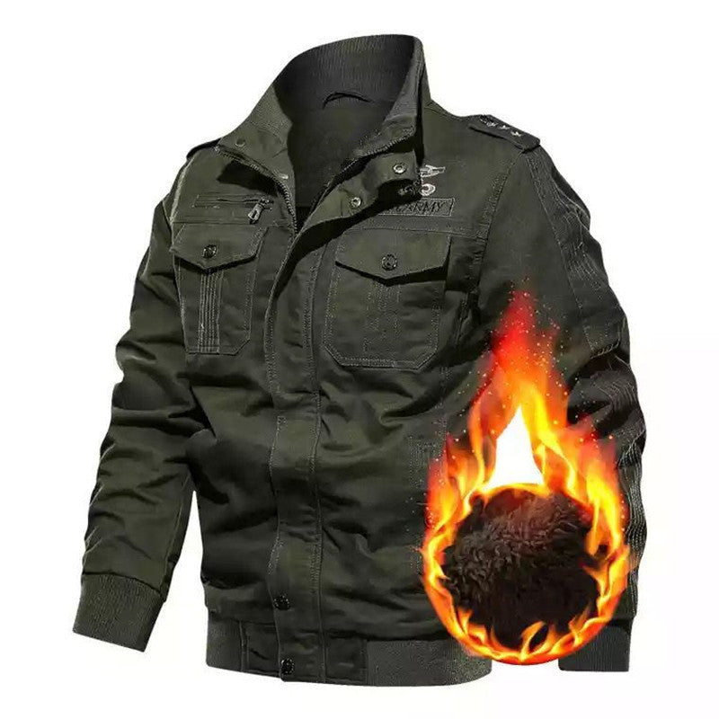 Herren Winterjacke mit funktionalen Taschen und warmem Futter Heidi-Mode