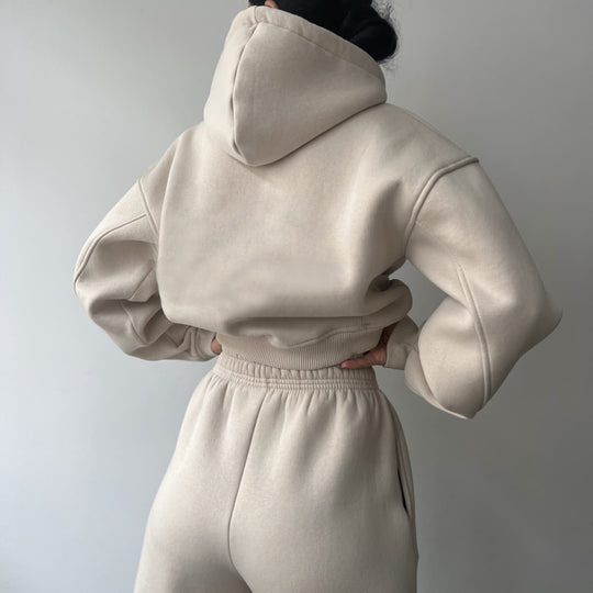 Damen modisches und lässiges Hoodie-Set mit weitem Schnitt Heidi-Mode