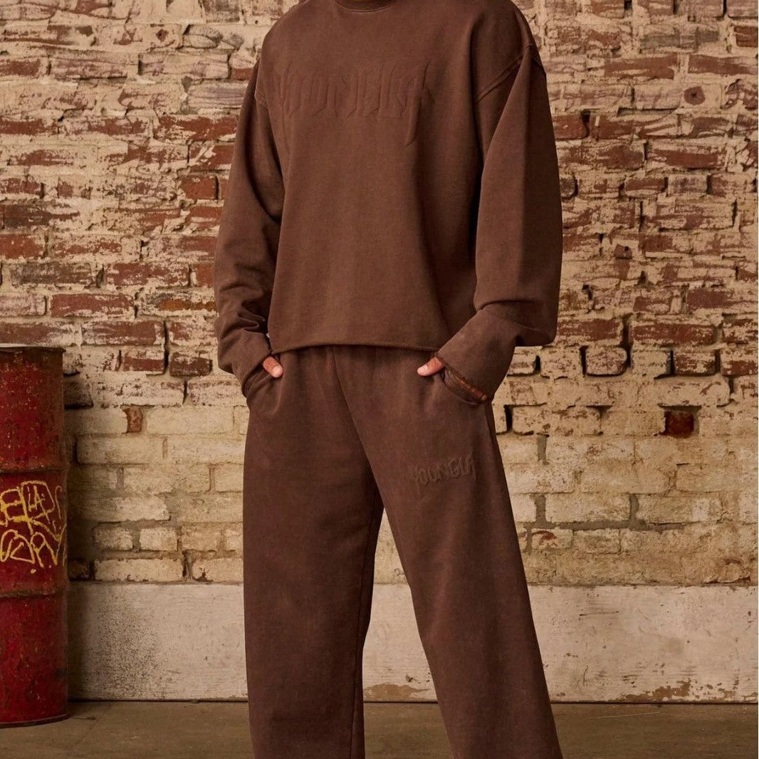 Herren bequeme Freizeithose mit seitlichen Eingrifftaschen und elastischem Bund Heidi-Mode