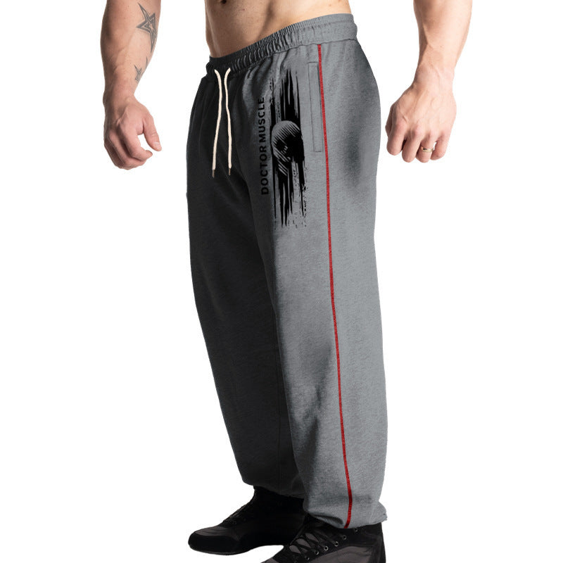Herren Bequeme Sportjogginghose mit seitlichen Taschen und verstellbarem Kordelzug Heidi-Mode