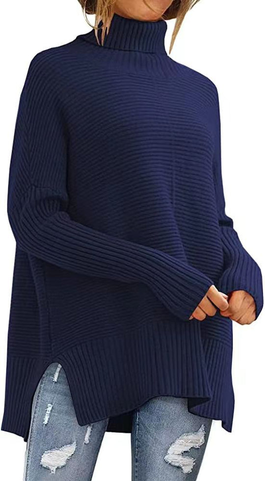 Damen Kuscheliger Rollkragenpullover Heidi-Mode
