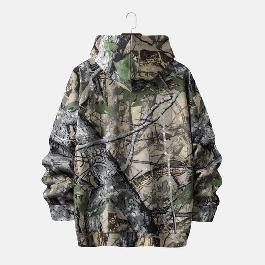 Herren Kapuzenpullover mit innovativem Camouflage-Druck Heidi-Mode
