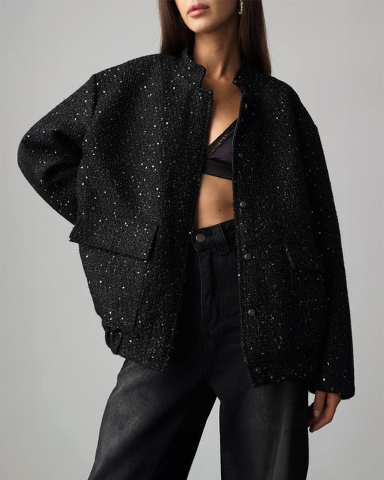 Heidi-Mode | Elegante Jacke mit Funkelnden Pailletten