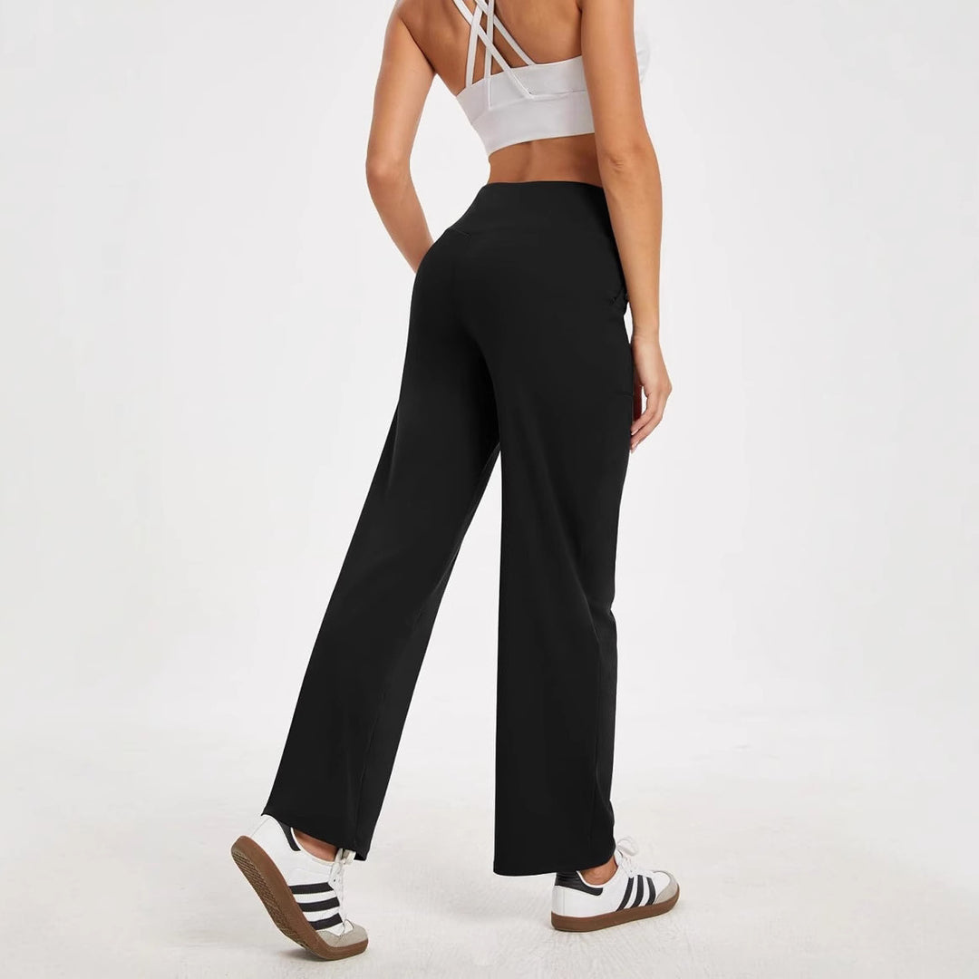 Damen bequeme Freizeithose mit seitlichen Taschen und elastischem Bund Heidi-Mode