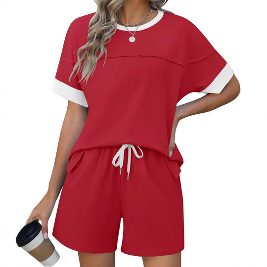 Damen lässiges Sport-Outfit mit elastischem Bund und praktischen Taschen Heidi-Mode