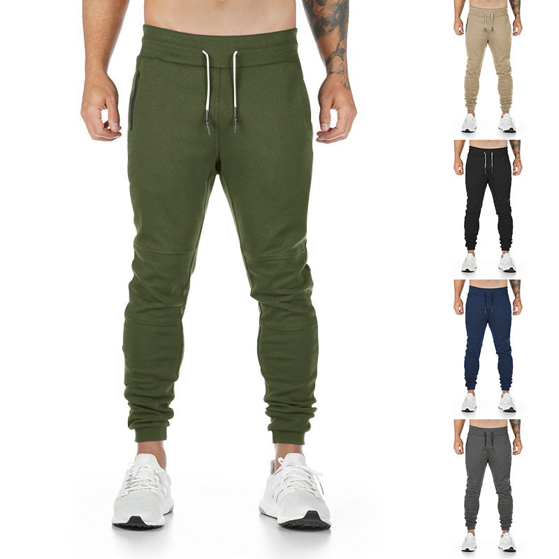 Herren Sportliche Jogginghose mit praktischen Reißverschlusstaschen und elastischem Bund Heidi-Mode