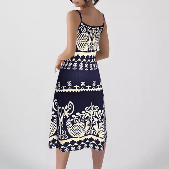 Damen Strandkleid mit elegantem Rückenausschnitt Heidi-Mode