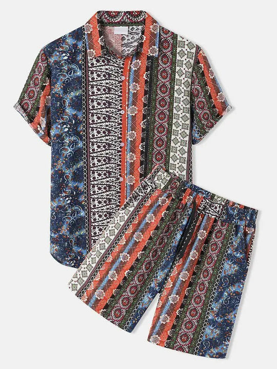 Heidi-Mode | Herren Komplettset mit kurzärmligem Hemd