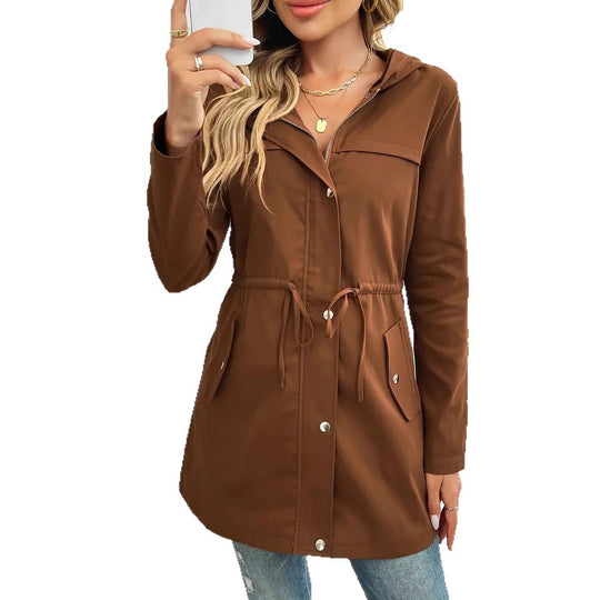 Damen Funktionsjacke mit verstellbarem Taillenzug und praktischen Taschen Heidi-Mode