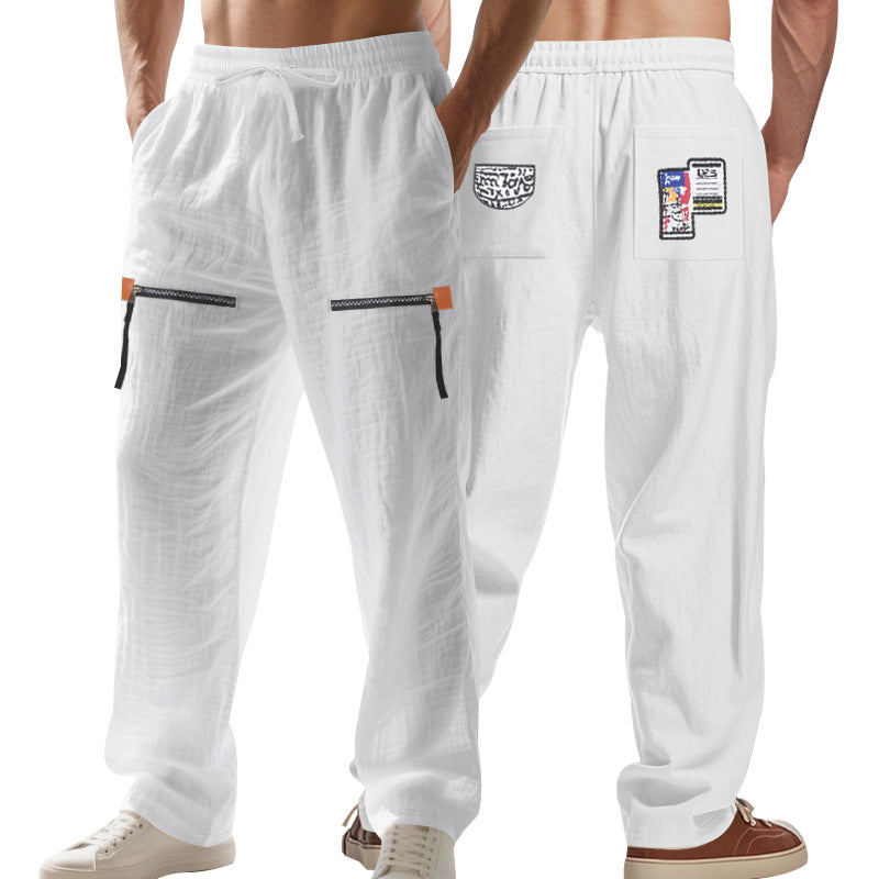 Herren Cargo-Hose mit multifunktionalen Taschen und elastischem Bund Heidi-Mode