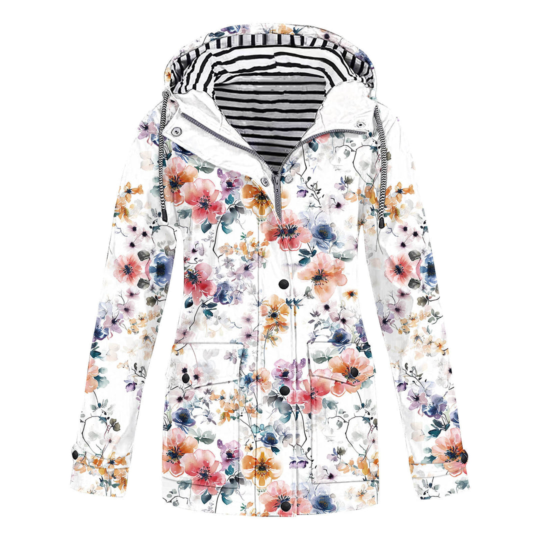 Damen modische Übergangsjacke mit Kapuze Heidi-Mode