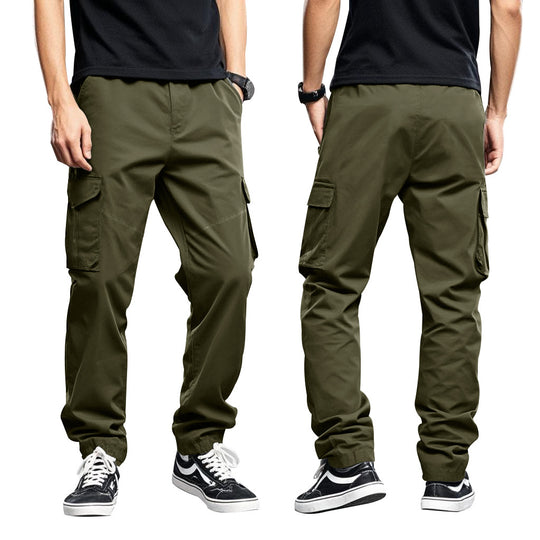 Herren Cargo-Hose mit vielseitigen Taschen und flexiblem Schnitt Heidi-Mode