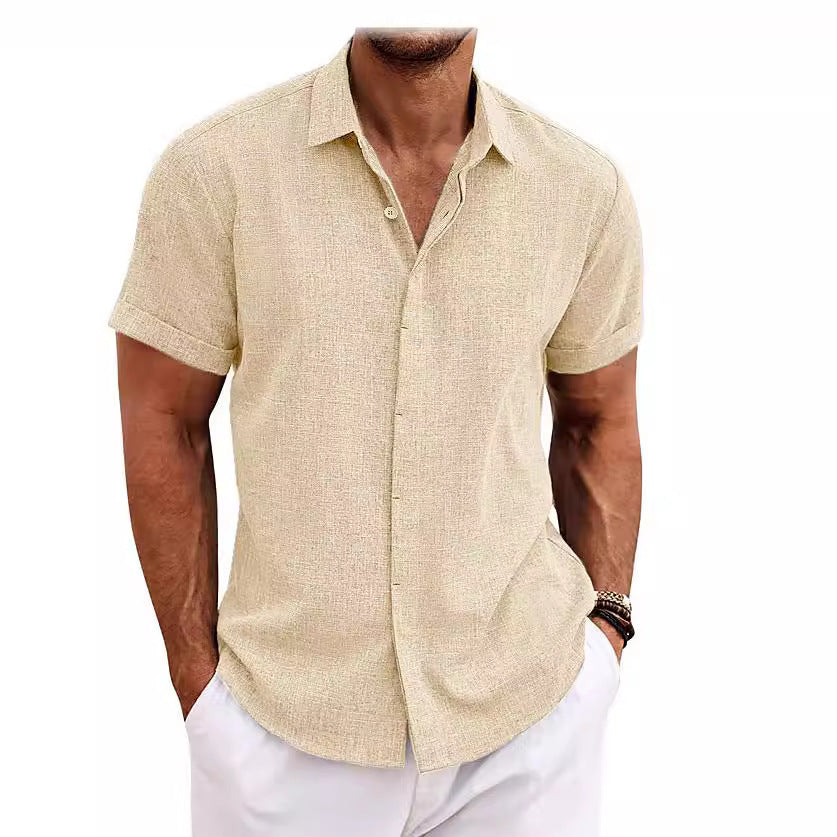 Herren Kurzarmhemd aus luftiger Baumwolle mit angenehmem Tragekomfort Heidi-Mode