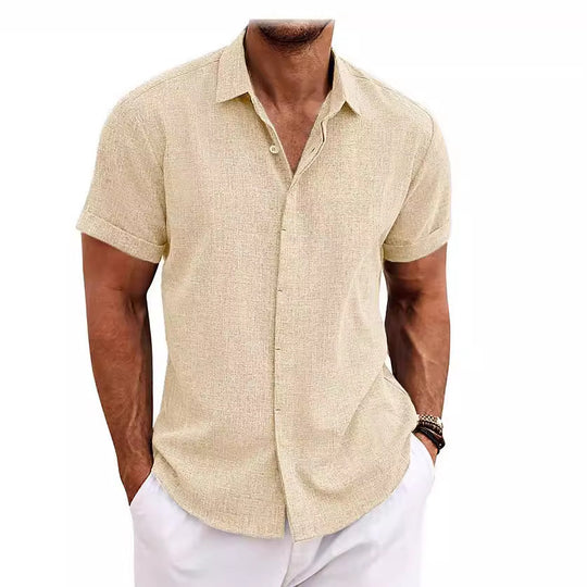 Herren Kurzarmhemd aus luftiger Baumwolle mit angenehmem Tragekomfort Heidi-Mode