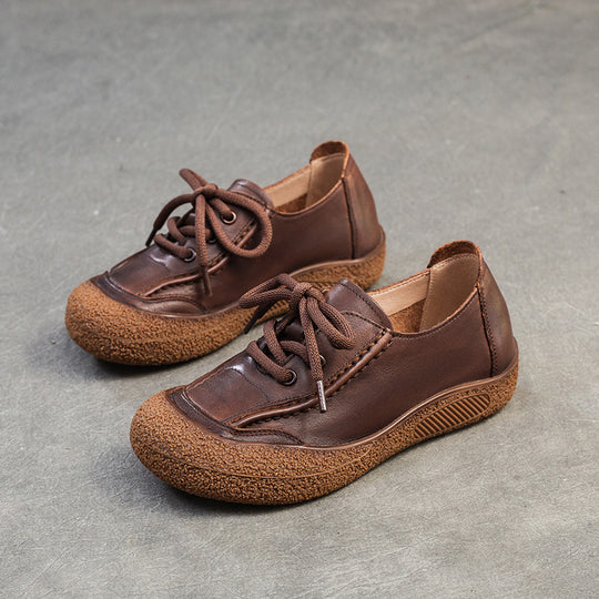 Damen Sneaker aus hochwertigem Leder mit rutschfester Sohle und atmungsaktivem Innenfutter Heidi-Mode