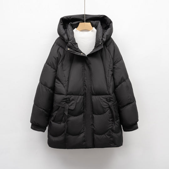 Damen bequeme Steppjacke mit Kapuze Heidi-Mode