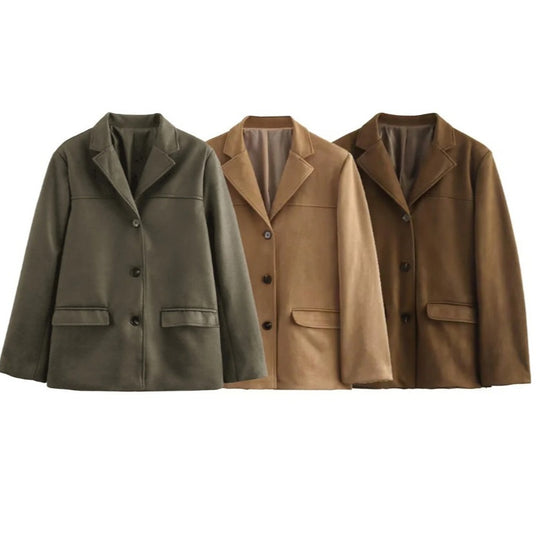 Damen elegante und bequeme Blazerjacke Heidi-Mode