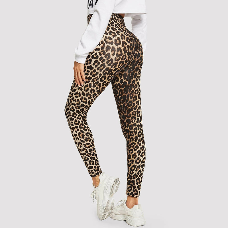 Damen Elegante Leggings im modischen Leopardenmuster Heidi-Mode