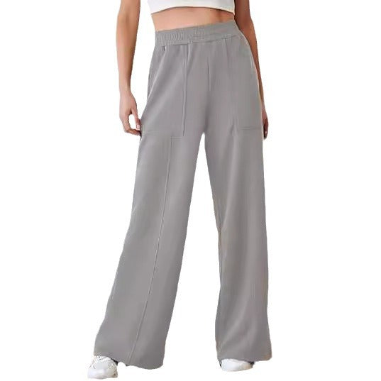 Damen Bequeme und stilvolle Freizeit-Hosen mit elastischem Bund und praktischen Taschen Heidi-Mode