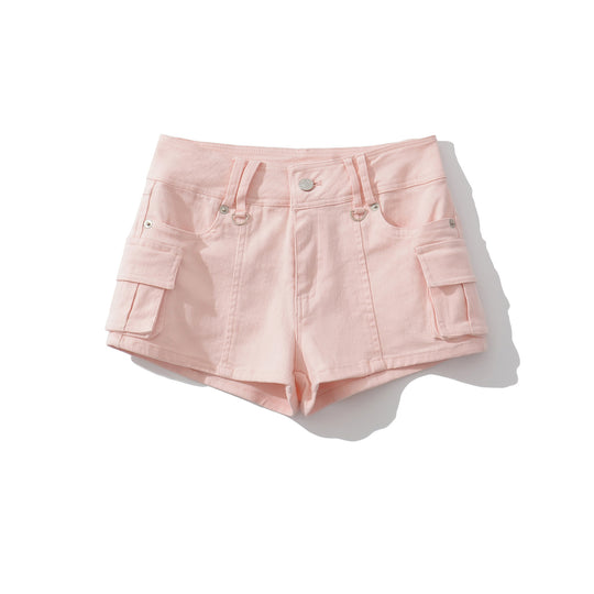 Damen Cargo-Shorts mit praktischen Taschen und elastischem Bund Heidi-Mode