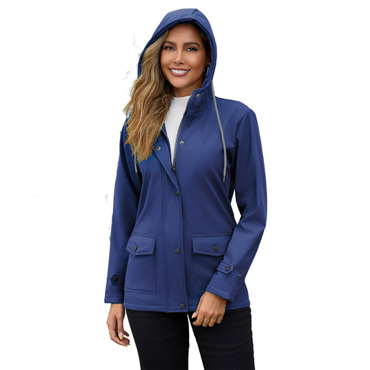 Damen Kapuzenjacke mit weichem Fleece-Futter Heidi-Mode