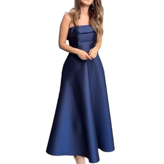 Damen Elegantes Abendkleid mit schulterfreiem Design und voluminösem Rock Heidi-Mode