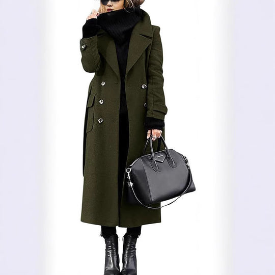 Damen eleganter Wollmantel Heidi-Mode