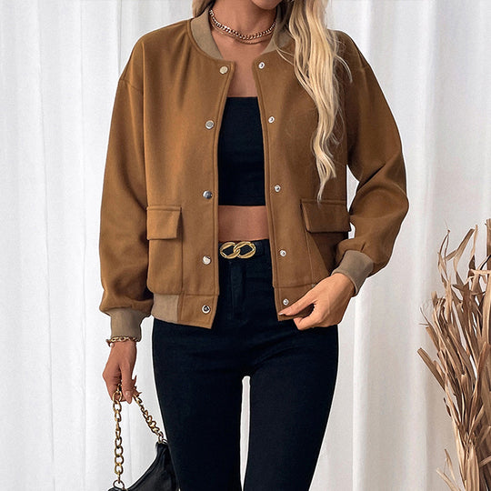 Damen Sportliche Collegejacke Heidi-Mode