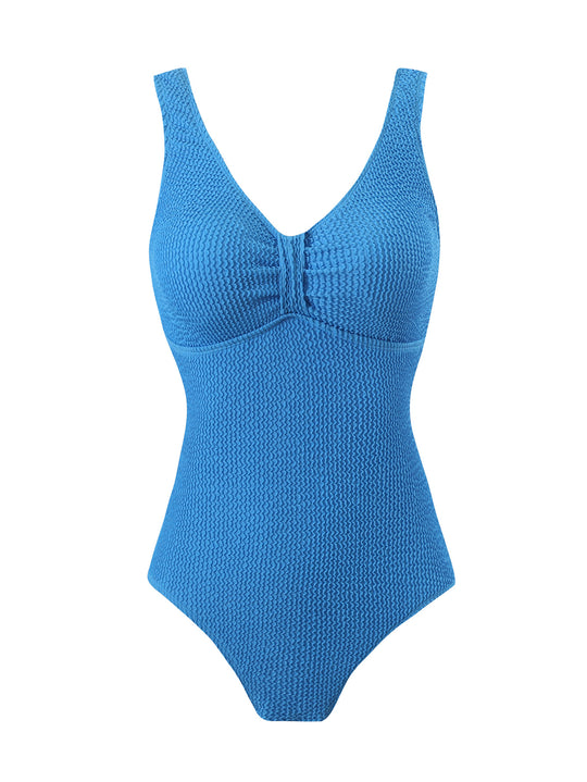 Damen Badeanzug mit strukturiertem Design Heidi-Mode