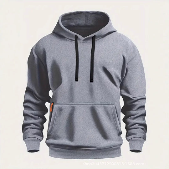 Herren sportlicher Kapuzenpullover mit praktischen Taschen und atmungsaktivem Material Heidi-Mode