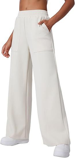 Damen weite Lounge-Hose mit elastischem Bund und praktischen Seitentaschen Heidi-Mode