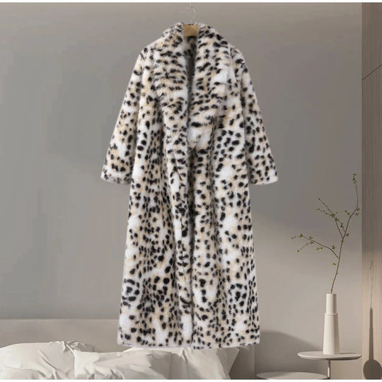 Damen modischer Kunstpelzmantel Heidi-Mode