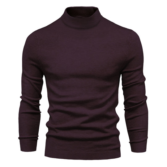 Herren komfortabler Rollkragenpullover aus weichem Strick Heidi-Mode