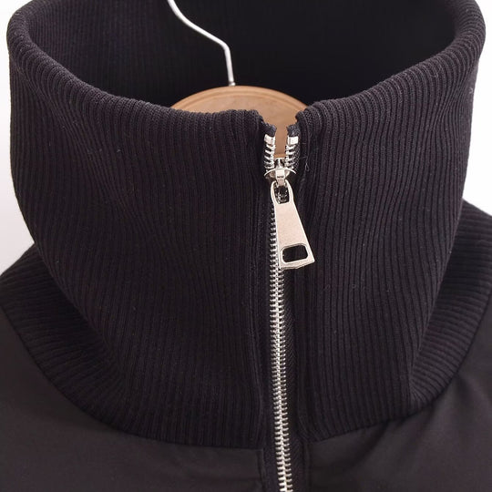 Damen modische Steppjacke mit hohem Kragen und praktischen Reißverschlusstaschen Heidi-Mode