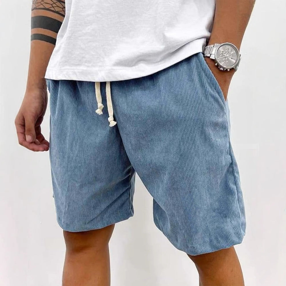 Heidi Mode | Herren Casual Kordelzug Cord Shorts