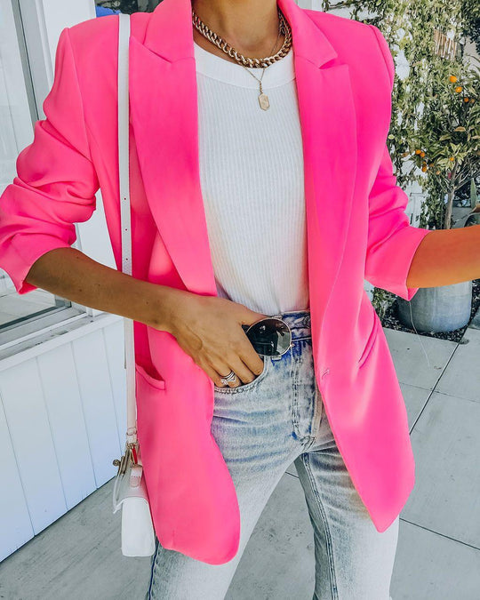 Damen Eleganter Blazer mit strukturiertem Schnitt Heidi-Mode