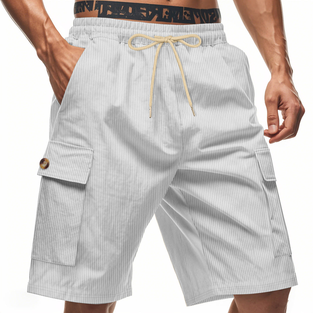 Herren Cargo-Shorts mit verstellbarem Kordelzug und praktischen Seitentaschen Heidi-Mode