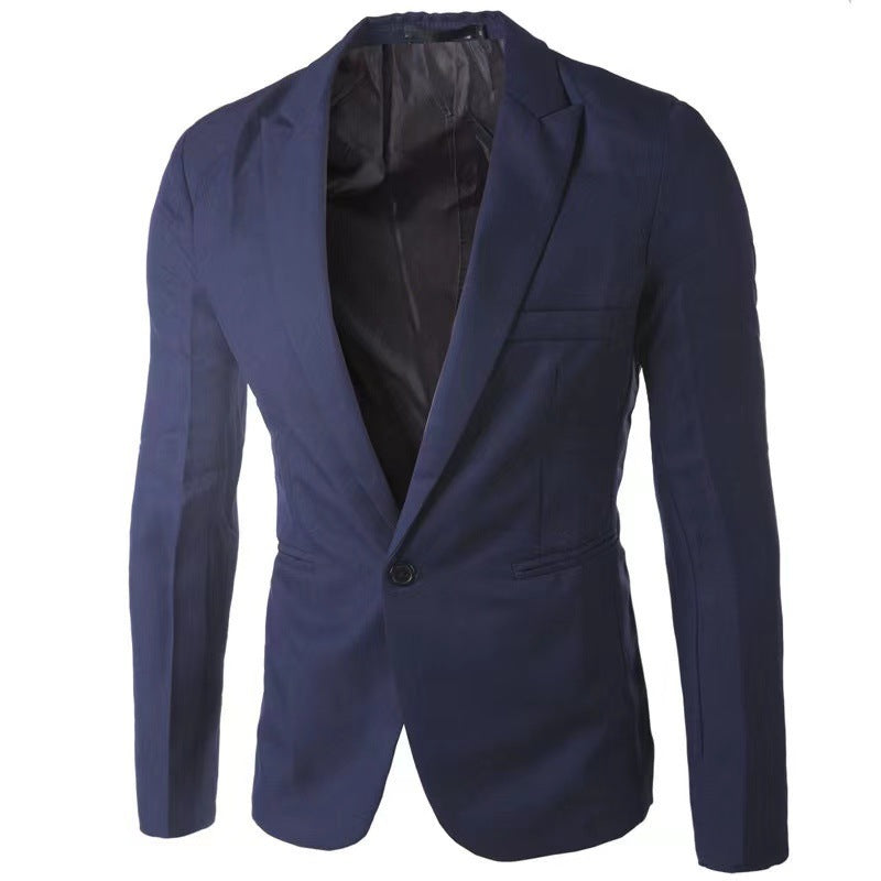 Herren eleganter Anzugblazer mit modernem Schnitt und feiner Textur Heidi-Mode