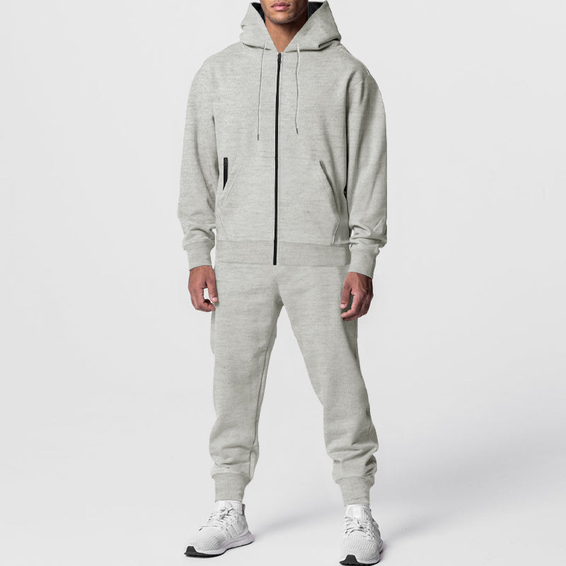 Herren sportliches Hoodie-Set mit atmungsaktiver Stofftechnologie Heidi-Mode