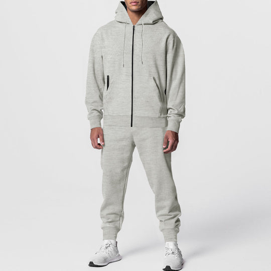 Herren sportliches Hoodie-Set mit atmungsaktiver Stofftechnologie Heidi-Mode