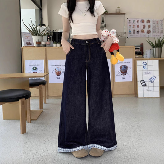 Damen Weite Jeanshose Heidi-Mode